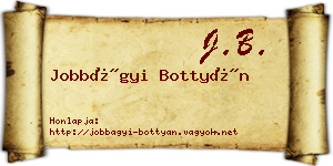 Jobbágyi Bottyán névjegykártya
